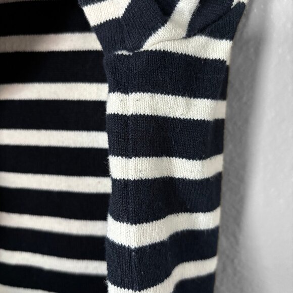 Anthropologie Allihop Navy and White Striped Knit Sailor Mini Dress Size XS - Picture 9 of 12